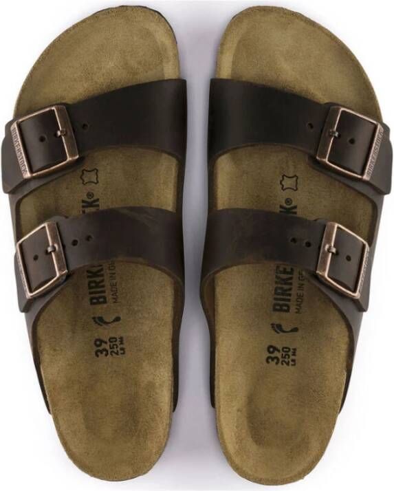 Birkenstock Sandalen Arizona Geolied Leer Brown Dames