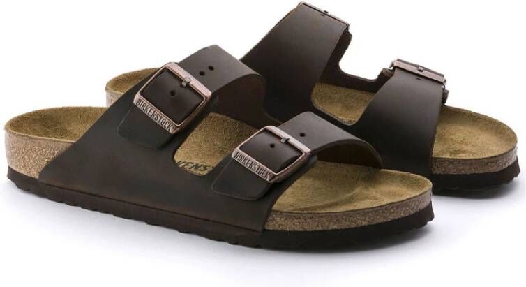 Birkenstock Sandalen Arizona Geolied Leer Brown Dames