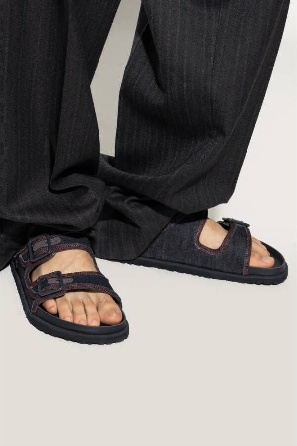 Birkenstock Sandals Arizona Stone Washed Blue Heren