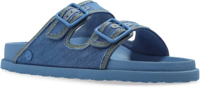 Birkenstock Arizona Stone Washed Sandalen Blue Heren