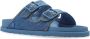 Birkenstock Blauwe Leren Sandalen voor Mannen Blue Heren - Thumbnail 13