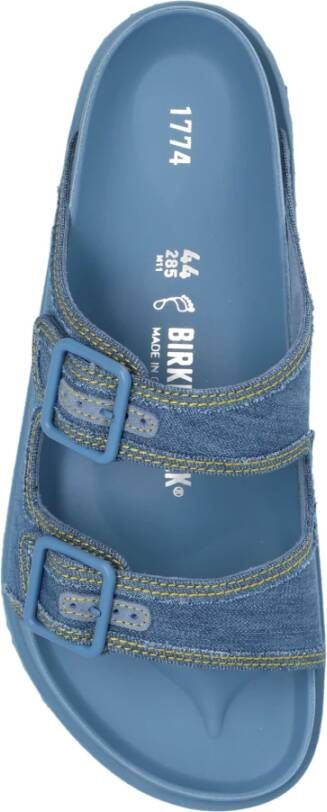 Birkenstock Arizona Stone Washed Sandalen Blue Heren