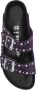 Birkenstock Paarse Suède Dubbele Gesp Sandalen Purple Dames - Thumbnail 11