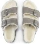 Birkenstock Arizona Shearling Slippers Stone Coin Narrow fit | Grijs | Suède - Thumbnail 72