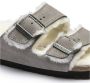 Birkenstock Arizona Shearling Slippers Stone Coin Narrow fit | Grijs | Suède - Thumbnail 74