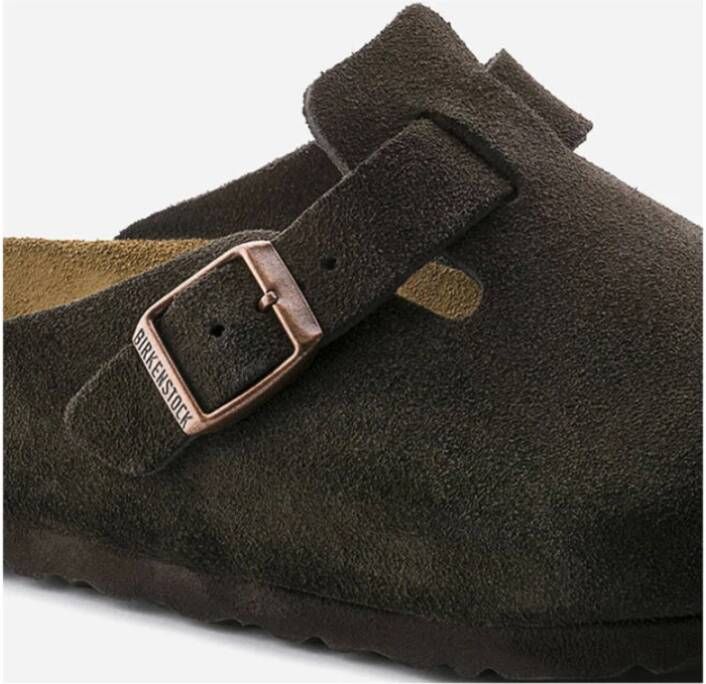 Birkenstock Sandalen Boston Soft Footbed Brown Heren