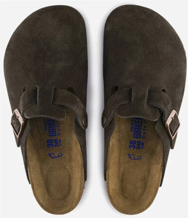 Birkenstock Sandalen Boston Soft Footbed Brown Heren