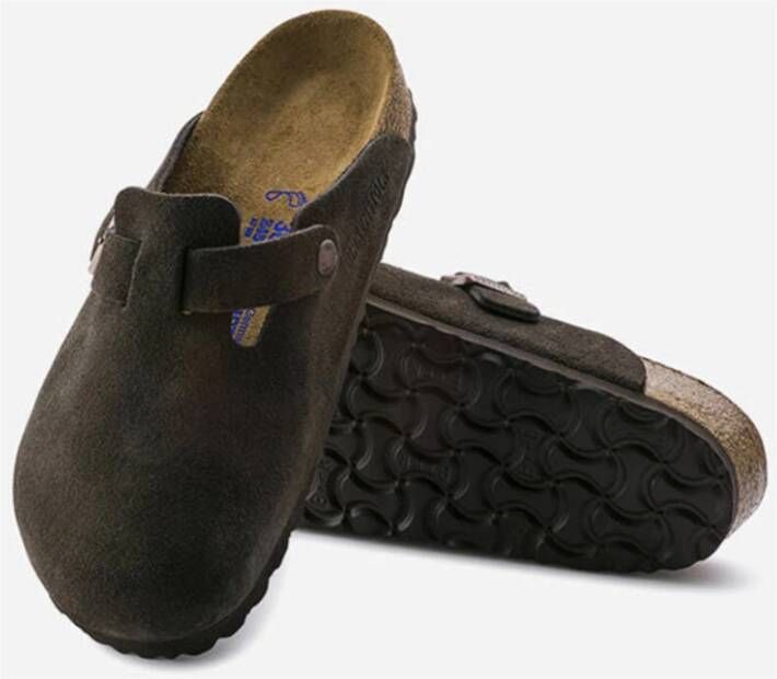 Birkenstock Sandalen Boston Soft Footbed Brown Heren
