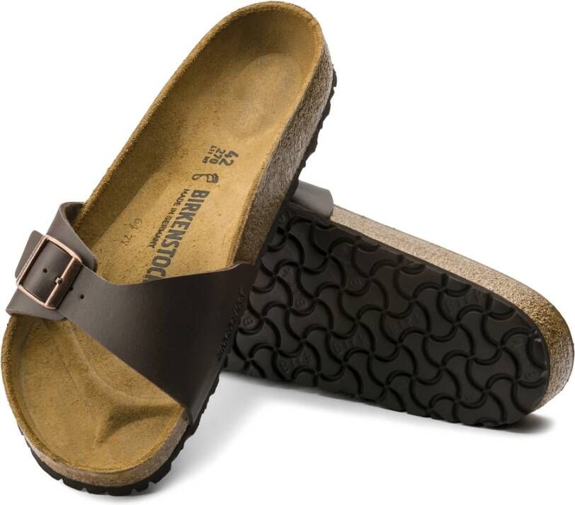 Birkenstock Madrid Birko-Flor Large Sandalen Bruin Heren