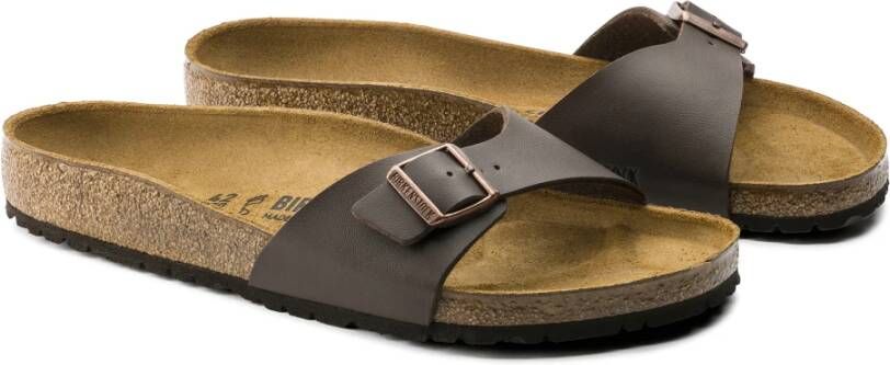 Birkenstock Madrid Birko-Flor Large Sandalen Bruin Heren