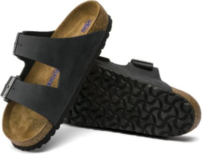Birkenstock Sandals Arizona Soft Footbed Birko-Flor Zwart Dames