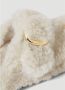 Birkenstock Arizona Bb Shearling Teddy Eggshell Laf Eggshell Schoenmaat 38 Slides 1023130 - Thumbnail 8