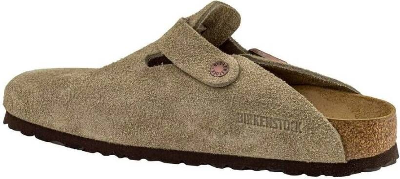 Birkenstock Sandals Boston Soft Footbed Beige Heren