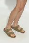 Birkenstock Arizona Tex Canvas Veg Faded Khaki Slides & sandalen 1023958 - Thumbnail 9