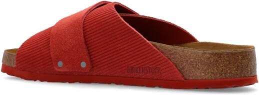 Birkenstock Kyoto slides Rood Heren