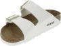 Birkenstock Arizona Grote Gesp Patent Witte Slippers Birko Flor Patent Streetwear - Thumbnail 185