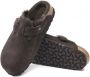 Birkenstock Boston Wool Borrego Mocha Shoes Grijs Heren - Thumbnail 5