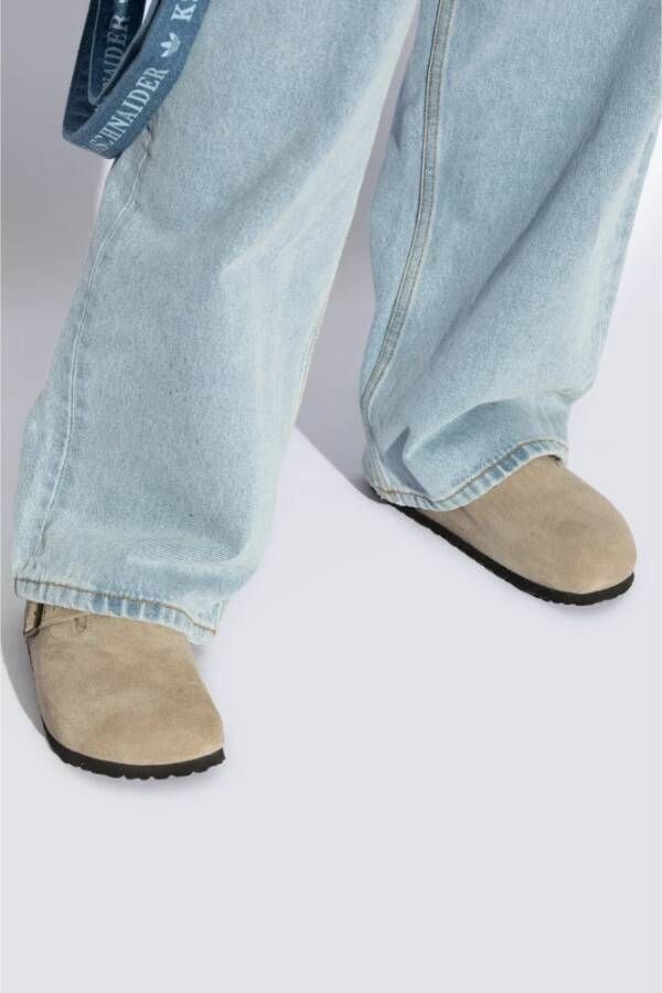 Birkenstock Tokio Inside Shearling Sandalen Beige Dames
