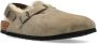 Birkenstock Beige Suède Sandalen met Shearling Voering Beige Dames - Thumbnail 10