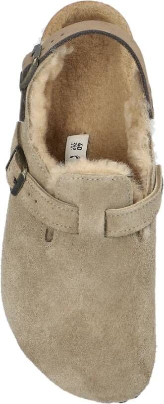 Birkenstock Tokio Inside Shearling Sandalen Beige Dames