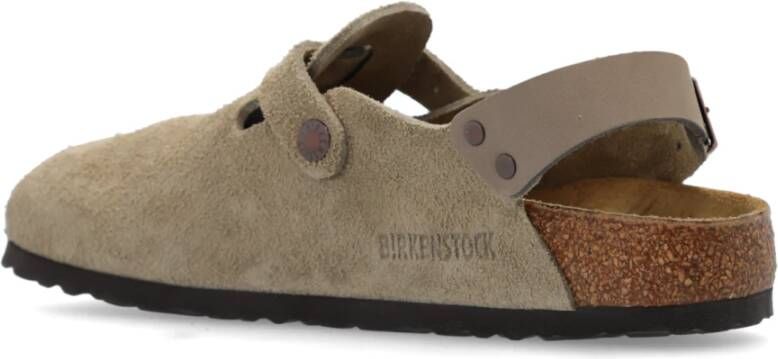 Birkenstock Tokio II Suède klompen Beige Dames