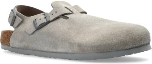 Birkenstock Tokyo II Suède Sandalen Gray Heren