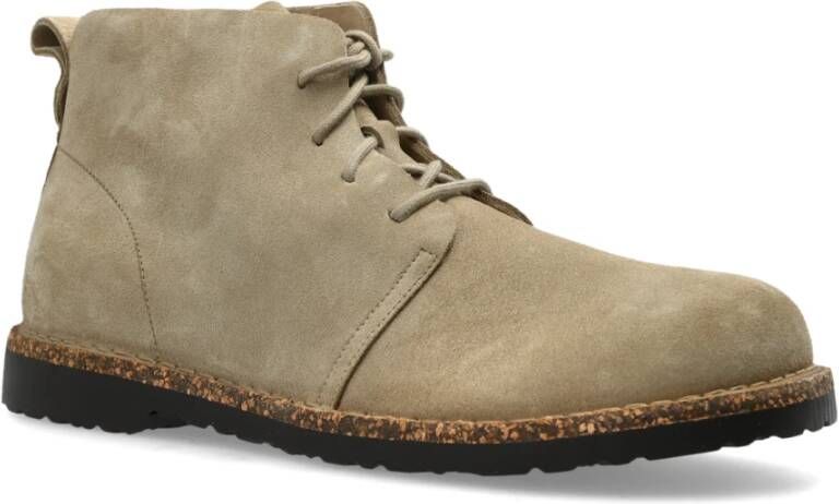 Birkenstock Uppsala Mid Suède Leren Boots Beige Heren