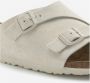 BIRKENSTOCK Slippers Dames Zurich Dames Maat: 35 Materiaal: Suède Kleur: Wit - Thumbnail 12
