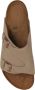 Birkenstock Suède Kurk Sandalen Verstelbare Gesp Sluiting Beige Heren - Thumbnail 6