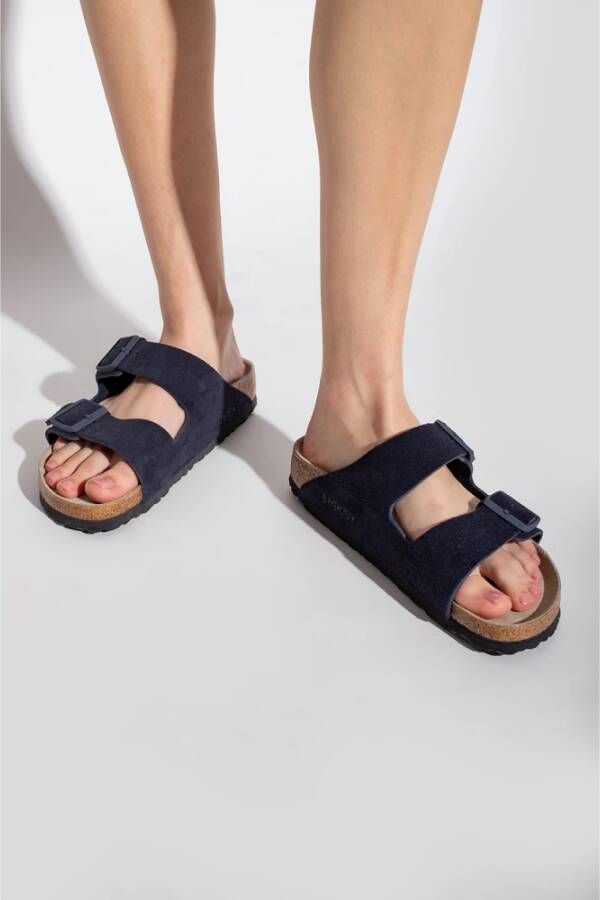 Birkenstock Schuifregelaars Blauw Dames