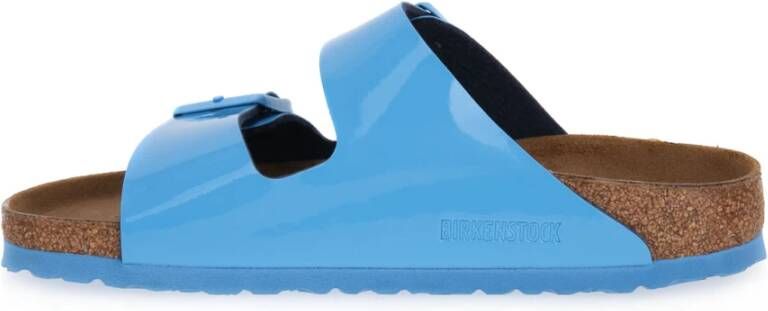 Birkenstock Blauwe Hemel Schuifregelaar Blauw Dames