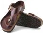 Birkenstock Gizeh Big Buckle Natural Leather Patent Sandals Bruin Dames - Thumbnail 4