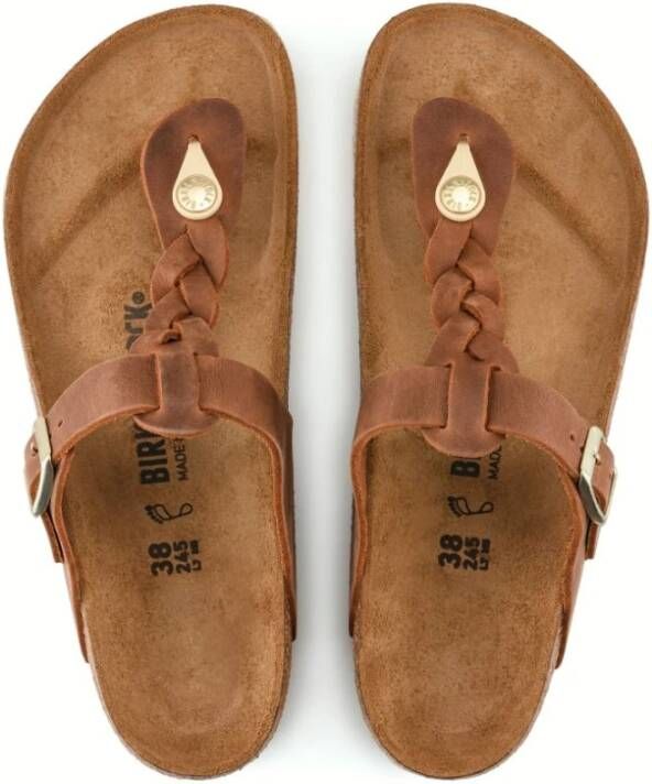 Birkenstock Schuifregelaars Bruin Dames