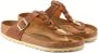 Birkenstock "Gizeh Olie Gewaxt Leren Sandalen voor Dames" Bruin Dames - Thumbnail 42