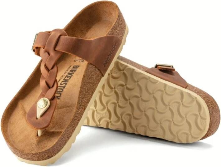 Birkenstock Schuifregelaars Bruin Dames