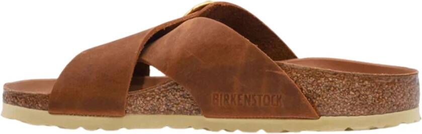 Birkenstock Schuifregelaars Bruin Dames