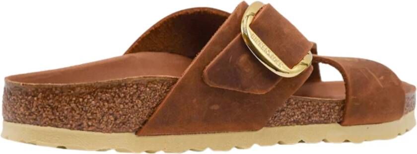 Birkenstock Schuifregelaars Bruin Dames