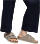Birkenstock Anatomische Leren Sandalen met Klittenbandsluiting Beige - Thumbnail 2
