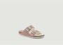 Birkenstock Sandalen Arizona Shearling Narrow Pink Clay - Thumbnail 17