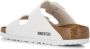 Birkenstock Arizona Grote Gesp Patent Witte Slippers Birko Flor Patent Streetwear - Thumbnail 172
