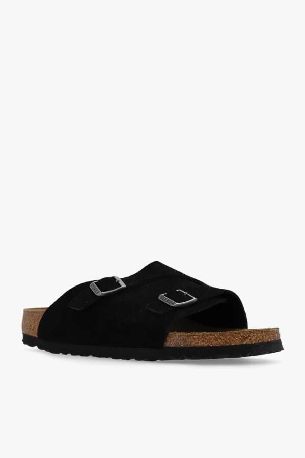 Birkenstock Schuifregelaars Zwart Dames