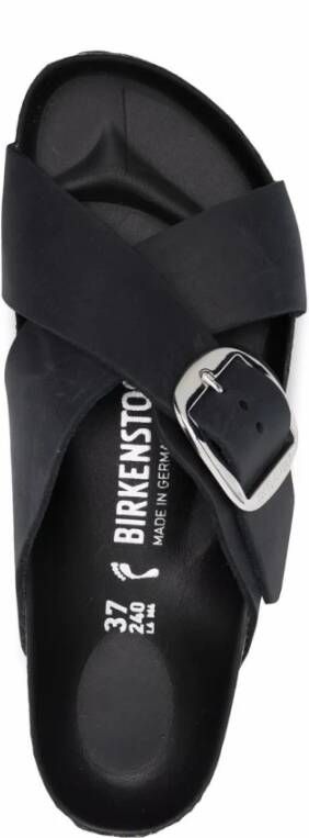 Birkenstock Schuifregelaars Zwart Dames