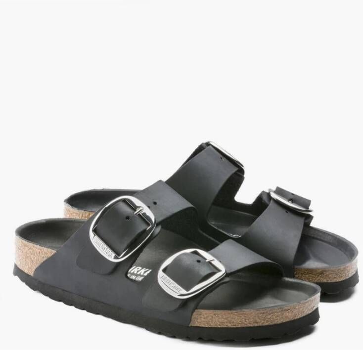 Birkenstock Schuifregelaars Zwart Dames