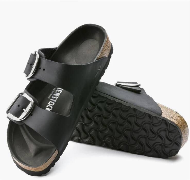 Birkenstock Schuifregelaars Zwart Dames