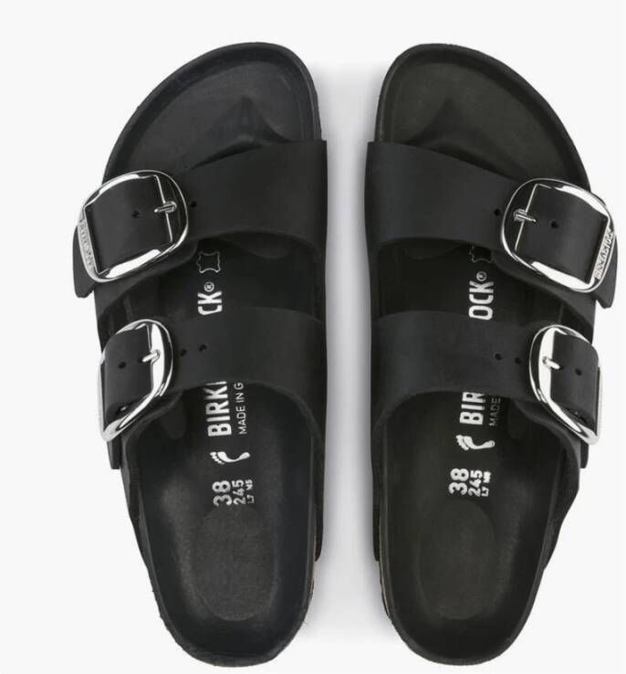 Birkenstock Schuifregelaars Zwart Dames