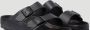 Birkenstock Natuurlijke Leren Sandalen met Dubbele Bandjes Black Unisex - Thumbnail 5