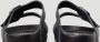 Birkenstock Natuurlijke Leren Sandalen met Dubbele Bandjes Black Unisex - Thumbnail 6