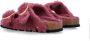 Birkenstock Shearling Sandalen met Grote Gesp Pink Dames - Thumbnail 2