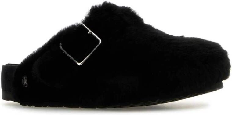 Birkenstock Shearling Boston Slippers Black Heren