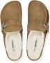 Birkenstock Schapenvacht Mocassin Clog met Grote Gesp Brown Dames - Thumbnail 4